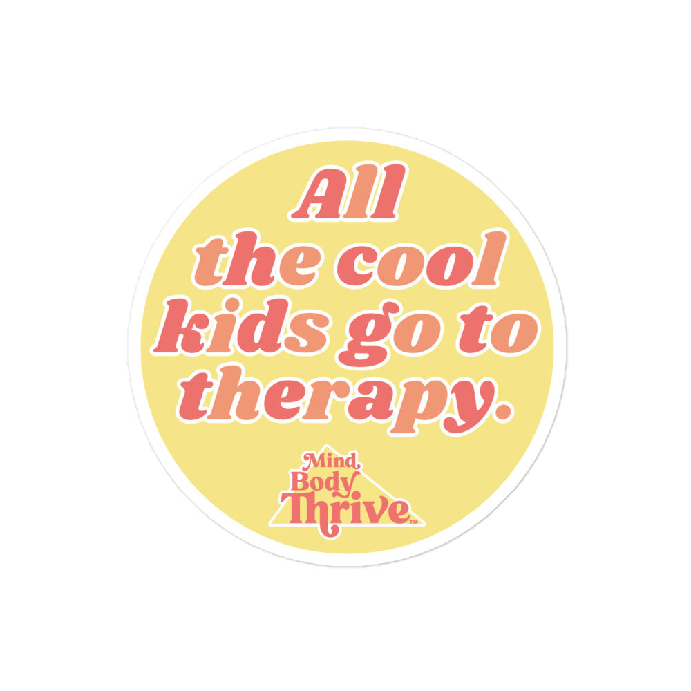 "All The Cool Kids" Bubble-free stickers